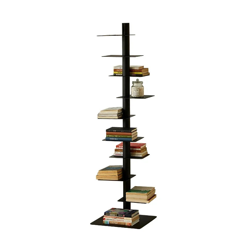 Metal Low-Profile Adjustable Bookcase Organizer Shelf