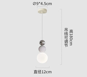Carl Lighting Macaron Ball Pendant Ceiling Fixture