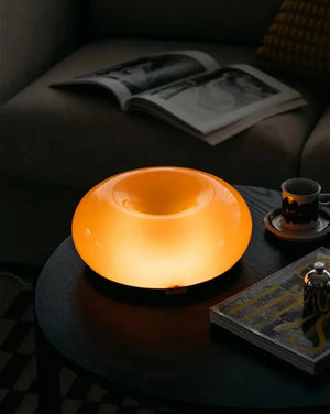 Lampe multifonctionnelle en forme de donut en verre Bauhaus
