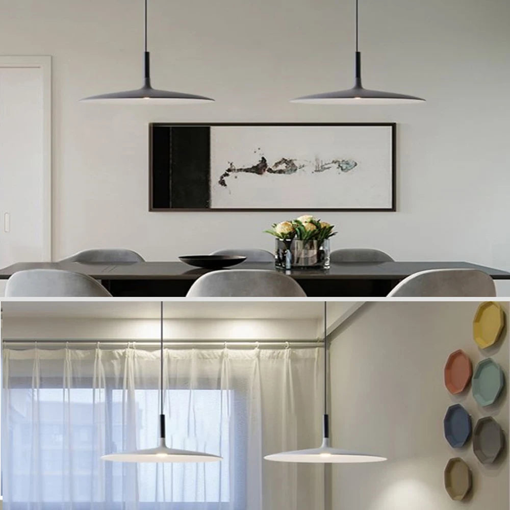 Danish Minimalist Aluminium Dish Ceiling Light