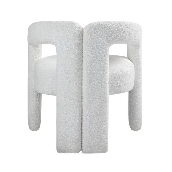 Teddy Fabric Open Back Lounge Chair