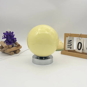 Retro Glass Ball Chrome Table Lamp