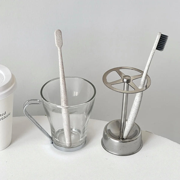 Stainless Steel Vintage Toothbrush Stand