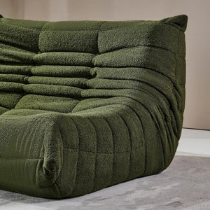 Teddy Velvet Foam Two-Seater Sofa