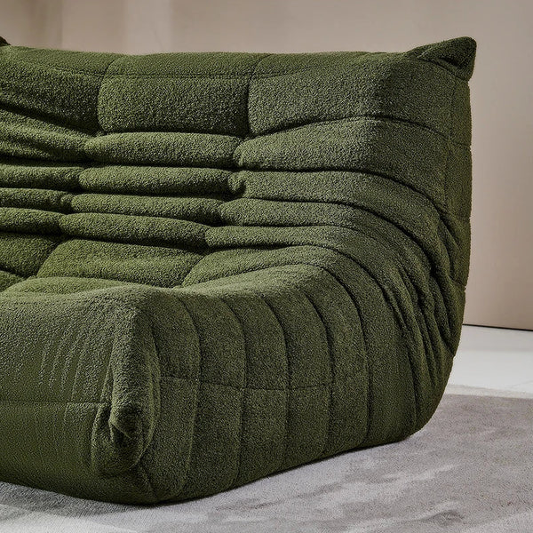 Teddy Velvet Foam Two-Seater Sofa