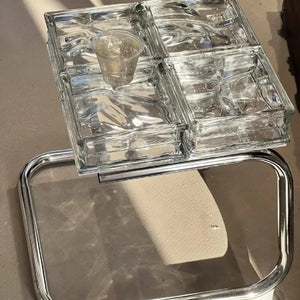 Translucent Glass Block Coffee Table