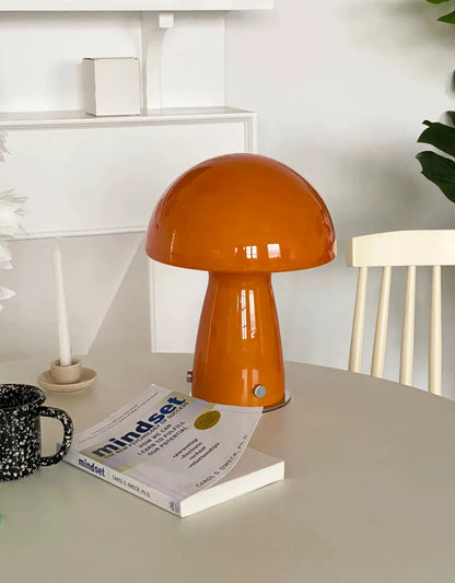 Mushroom Glass Retro Table Lamp