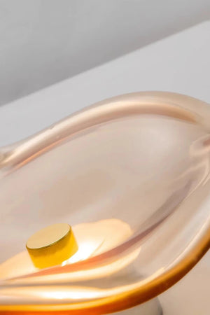 Applique murale minimaliste en verre courbé