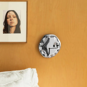 Chrome Electroplated Ceramic Wall Clock