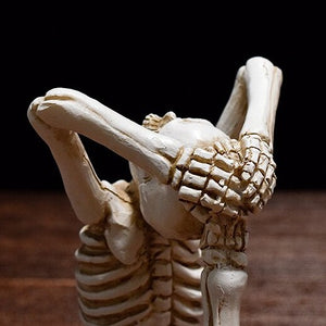 Yoga Skeleton Figurine Sculpture