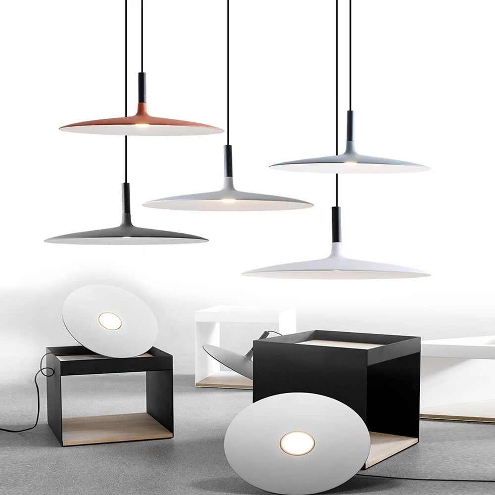 Danish Minimalist Aluminium Dish Ceiling Light