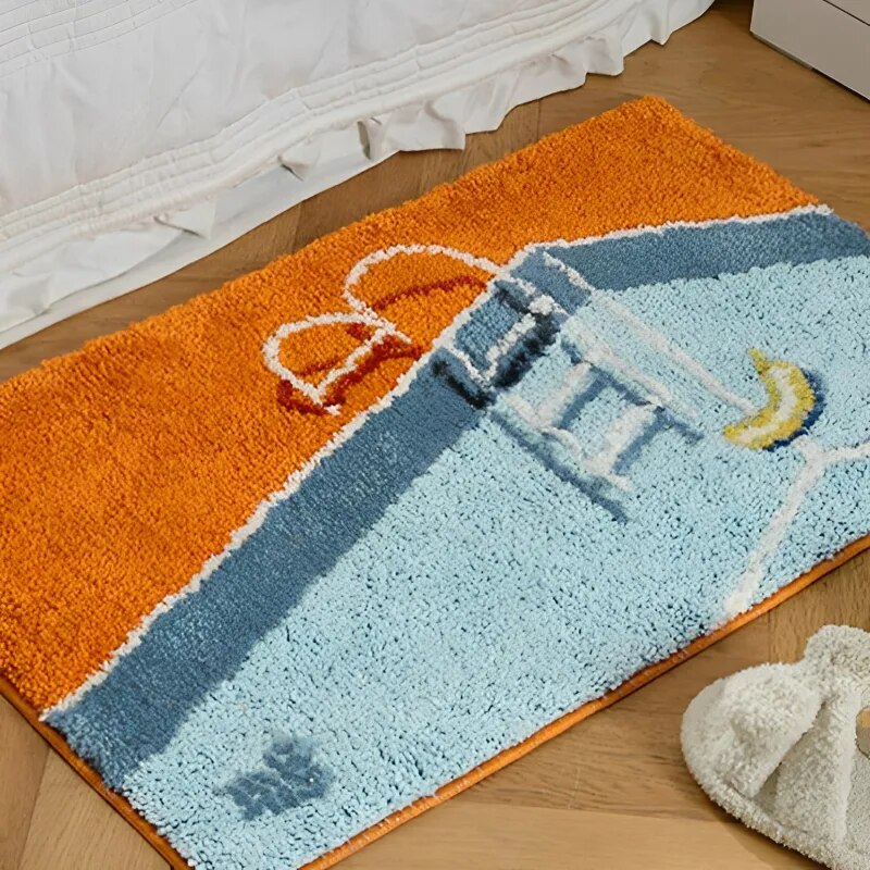 Swimming Pool Hand-Crafted Bath Mat