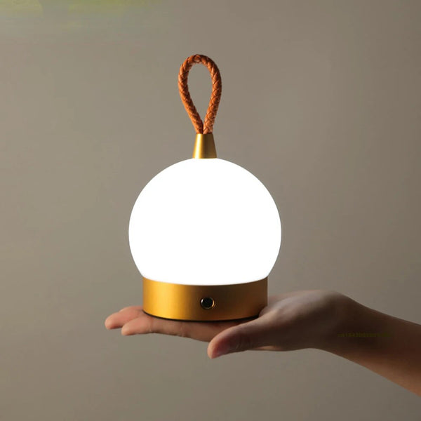 Lampe d'ambiance tactile portable de style extérieur