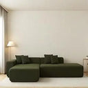 Melloa Cucio L-Shape Modular Compressed Cloud Sectional Sofa