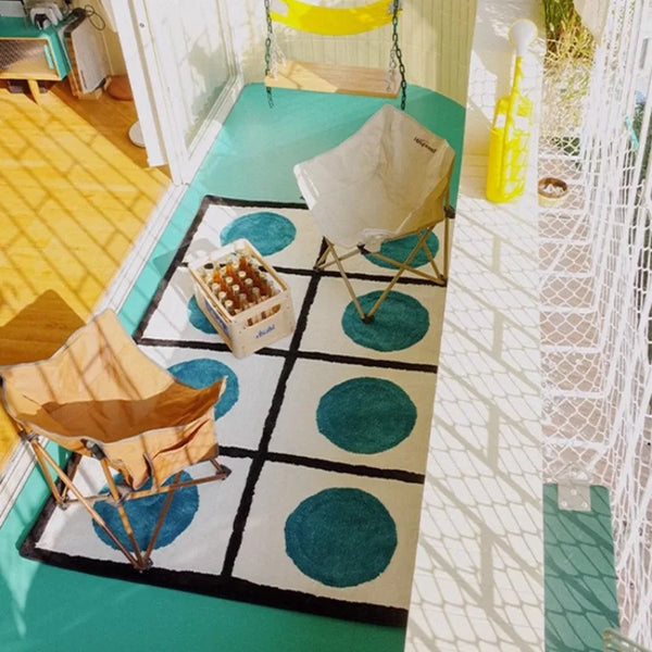 Dot Minimalistic Pattern Area Carpet Rug