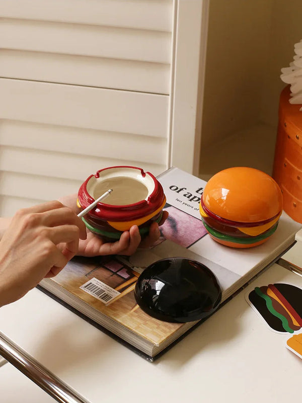 CMYD Burger Ceramic Ashtray
