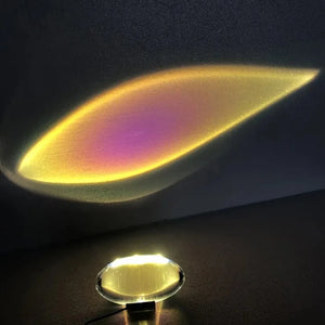 Mini lampe de table en cristal Sunset Sky