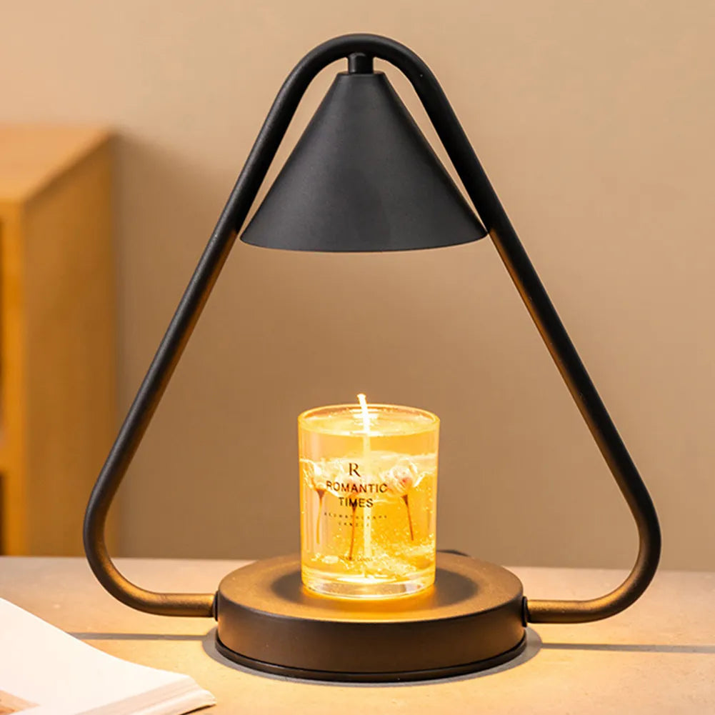 Black Metal Frame Dimmable Candle Warmer