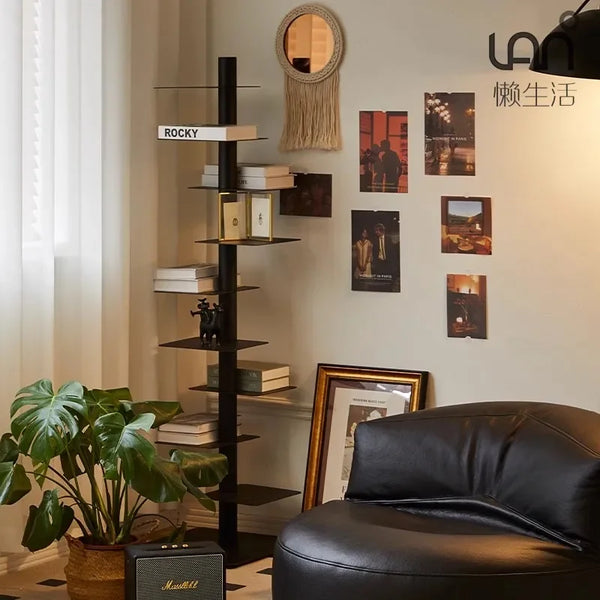 Metal Low-Profile Adjustable Bookcase Organizer Shelves [Exclusive]