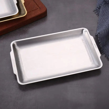 Stainless Steel Serving Plate For Coffee & Snack