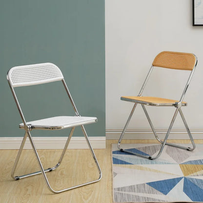 Nordic Designed Foldable Mesh Metal Chair