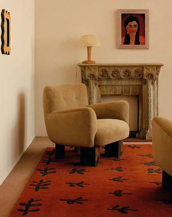 French Retro Pattern Carpet Rug