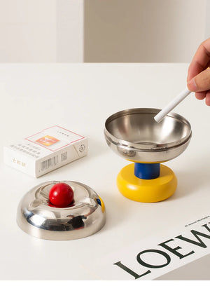 Stainless Steel Retro Ball Ashtray