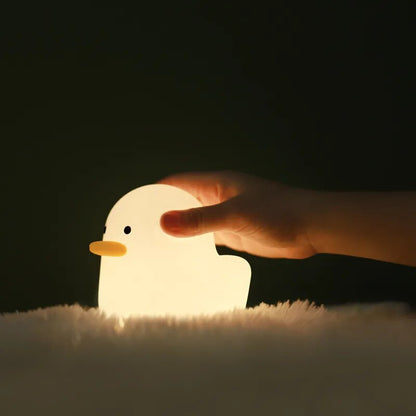 Silicone Dull Duck Night Light
