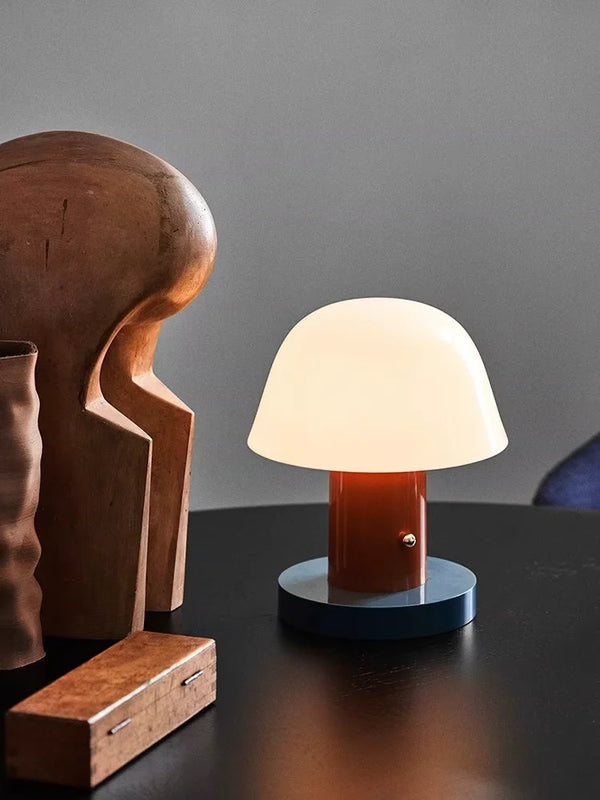 Haus Theory Cordless Mushroom Table Lamp