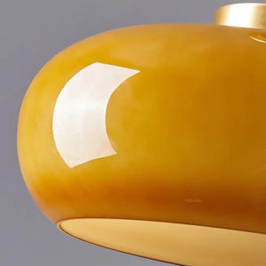 Lampe de plafond suspendue en verre nordique