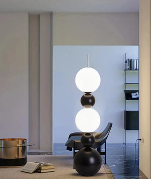 Lampadaire Bauhaus Stacking Ball noir