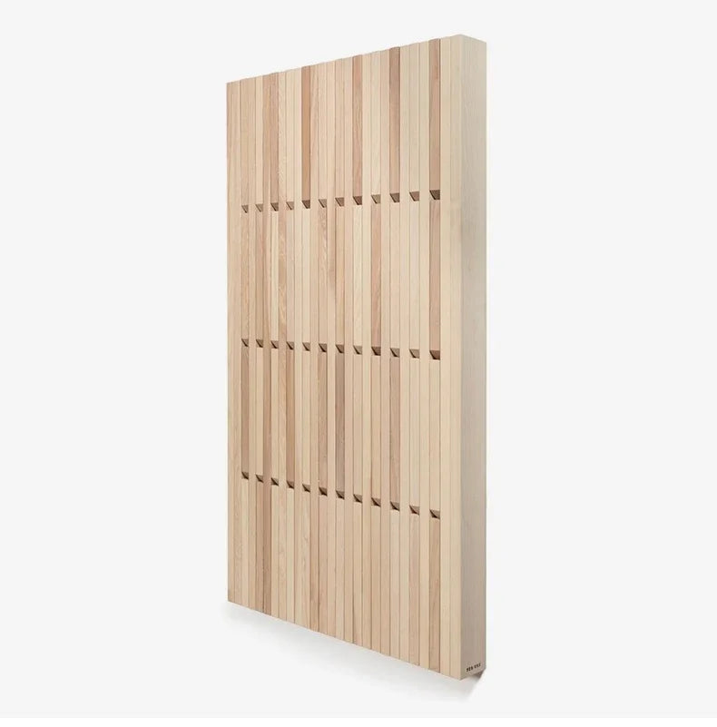 Japanese Style Pine Wood Wall Panel Custom Hanger