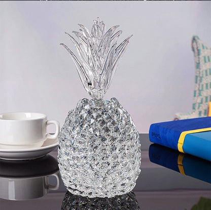 Crystal Hand-Crafted Pineapple Sculpture