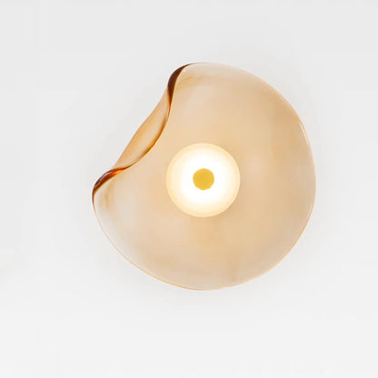 Minimalist Bent Glass Wall Fixture Lamp