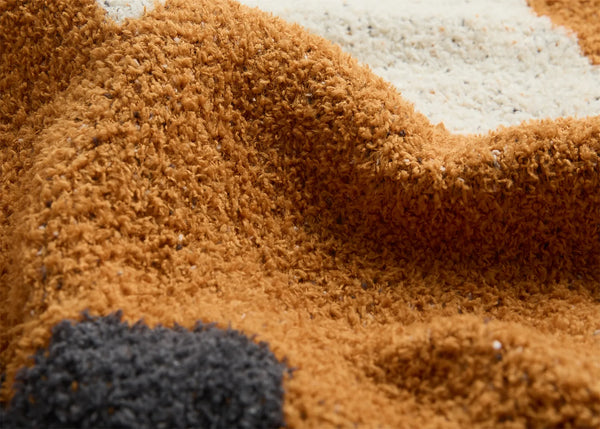 Gestrickte Mikrofaser-Überwurfdecke mit Blumenmuster