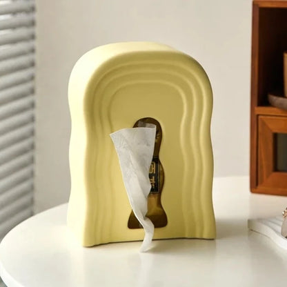 Vertical Irregular Ceramic Tissue Holder