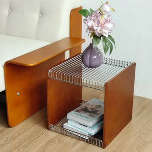 Yū Tokyo Antique Modular Metal & Solid Wood Cube Storage