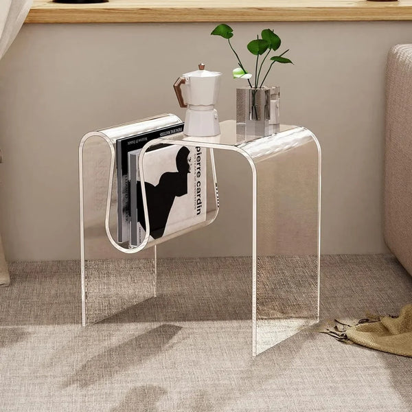 de homê Nordic Bent Rack Acrylic Side Table