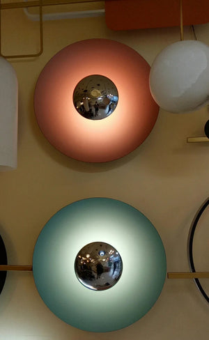 Minimalist Chrome UFO Wall Lamp