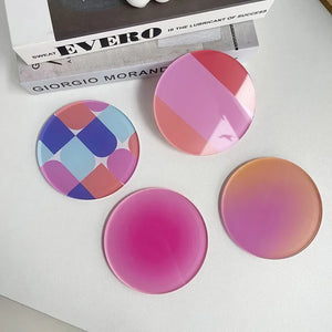 CMYD Acrylic Round Bauhaus Color Coaster