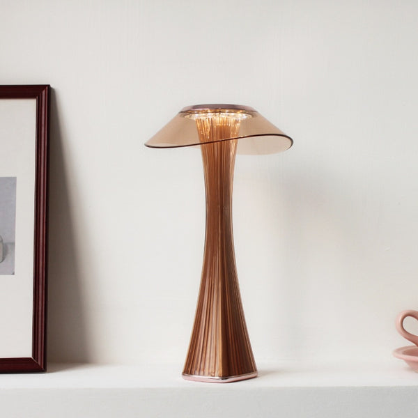 Mushroom Acrylic Top Portable Table Lamp