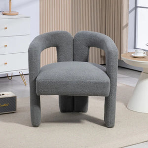 Teddy Fabric Open Back Lounge Chair
