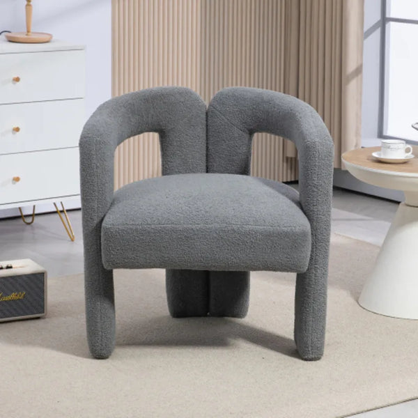 Teddy Fabric Open Back Lounge Chair