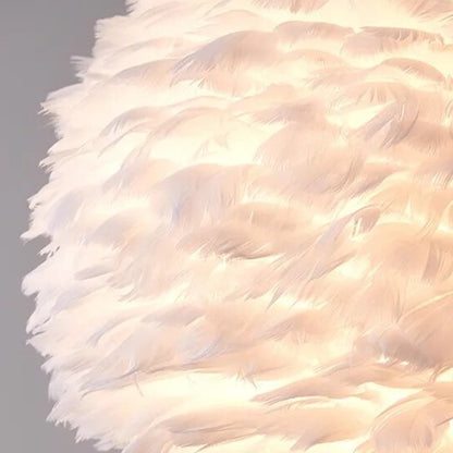 Nordic Feather Retro Table Lamp