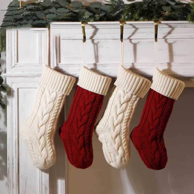 Large Christmas Hand Knitted Gift Socks