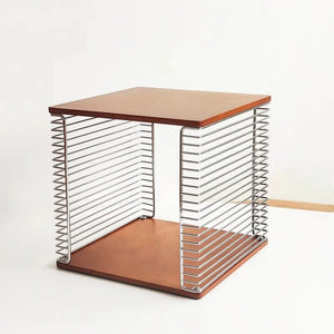 Yū Tokyo Antique Modular Metal & Solid Wood Cube Storage