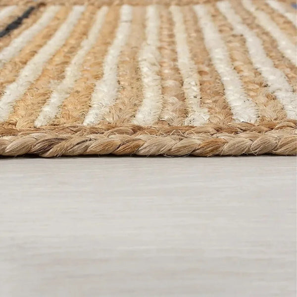 Jute Braided Hand-Crafted Indian Area Rug [Exclusive]