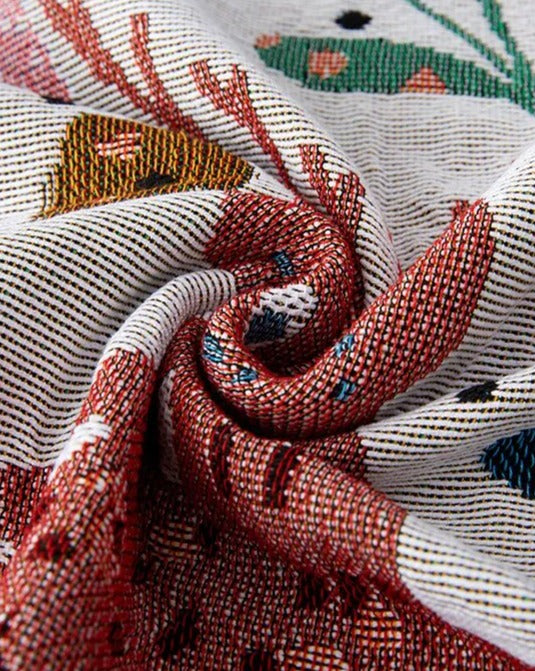 Hirschwald-Urlaubsstimmung Fleecedecke