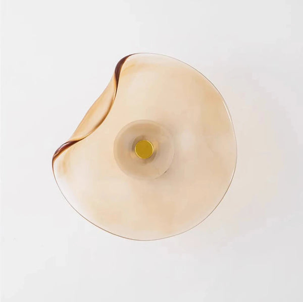 Applique murale minimaliste en verre courbé