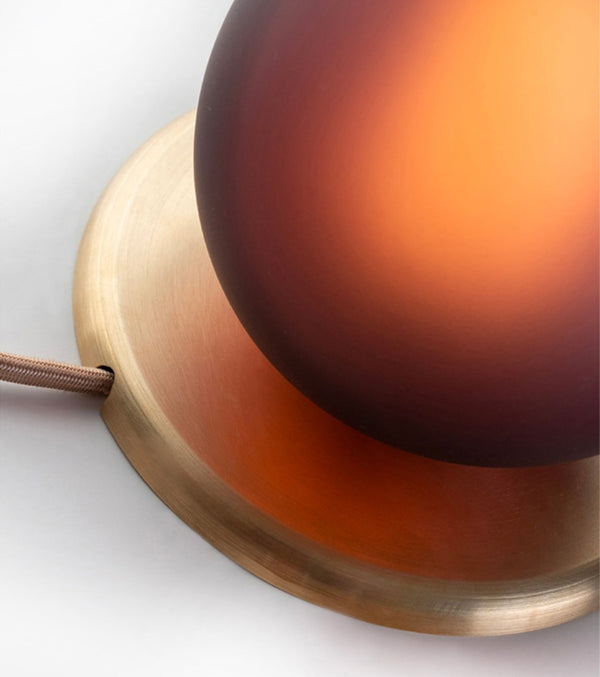 Nordic Colored Glass Table Lamp